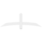 Ekena Millwork Bellingham Architectural Grade PVC Gable Bracket, 60"W x 20"H x 2"D x 4"F, 8/12 Pitch GBP060X20X0204BEL00 - alternate 2